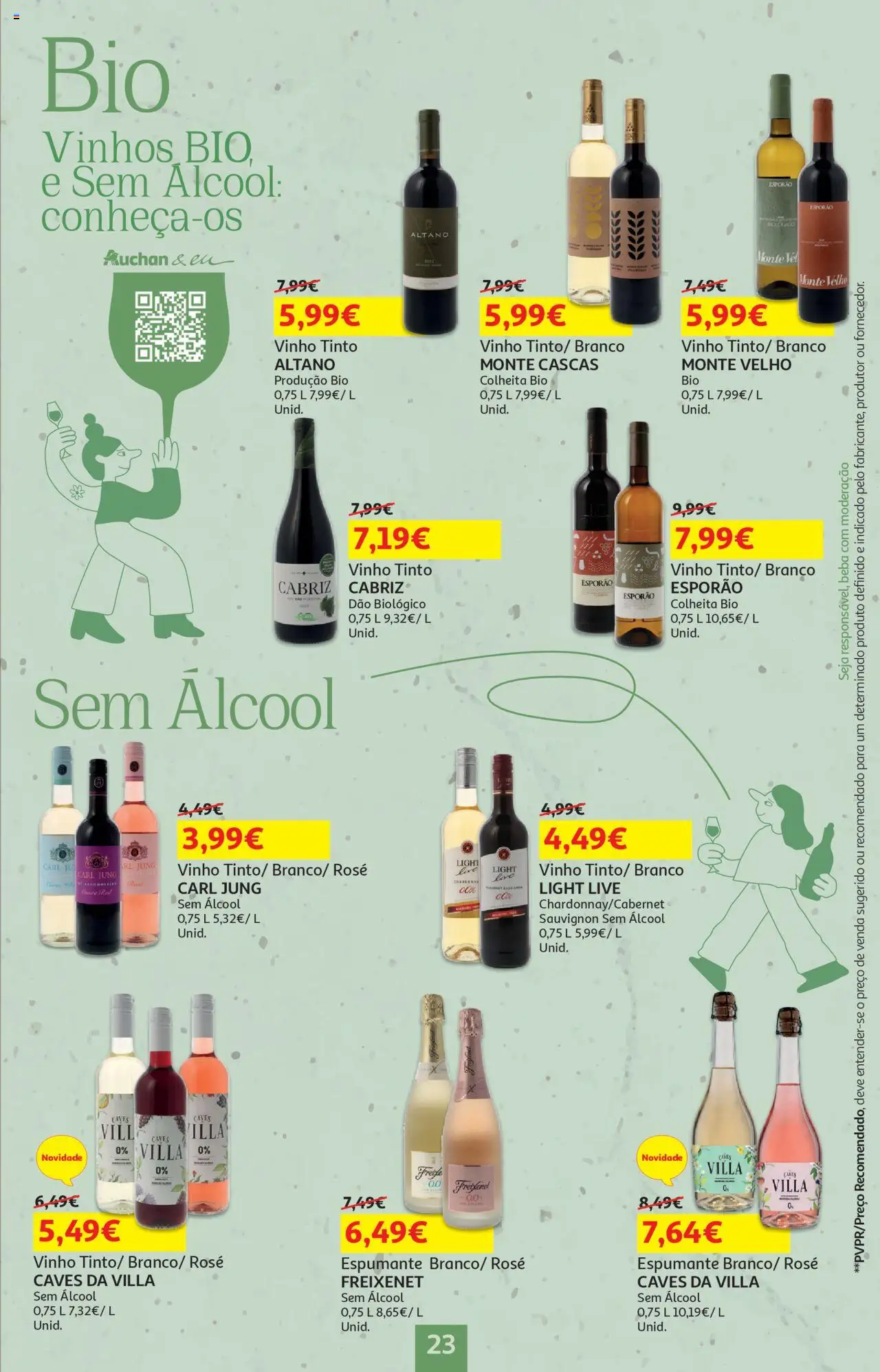 Auchan - Vinhos │ válido de 18.09.2025 | Página: 23 | Produtos: Espumante, Vinho, Vinho tinto