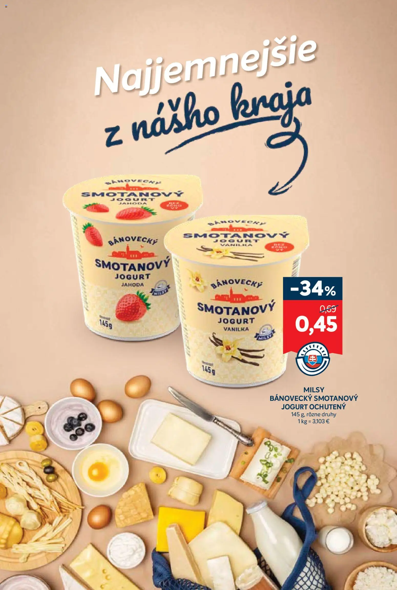 Nové Kraj akcie – leták je platný od 26.03.2026 | Strana: 4 | Produkty: Jogurt