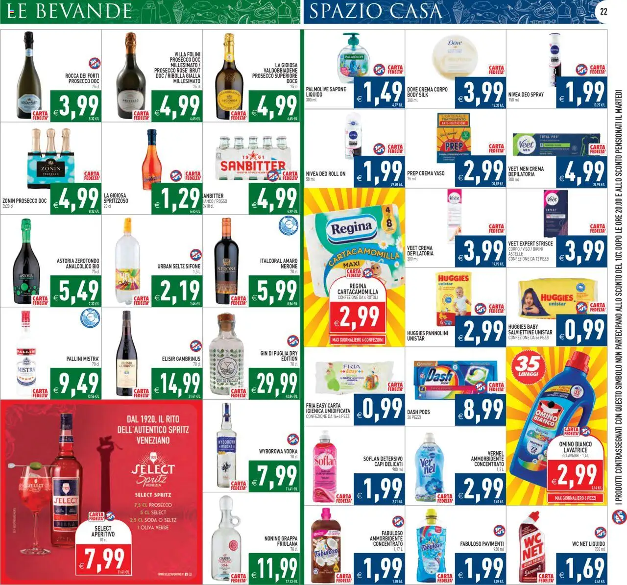 Volantino PIM Supermercati del 05.09.2025 | Pagina: 22 | Prodotti: Pannolini, Sapone, Body, Vaso