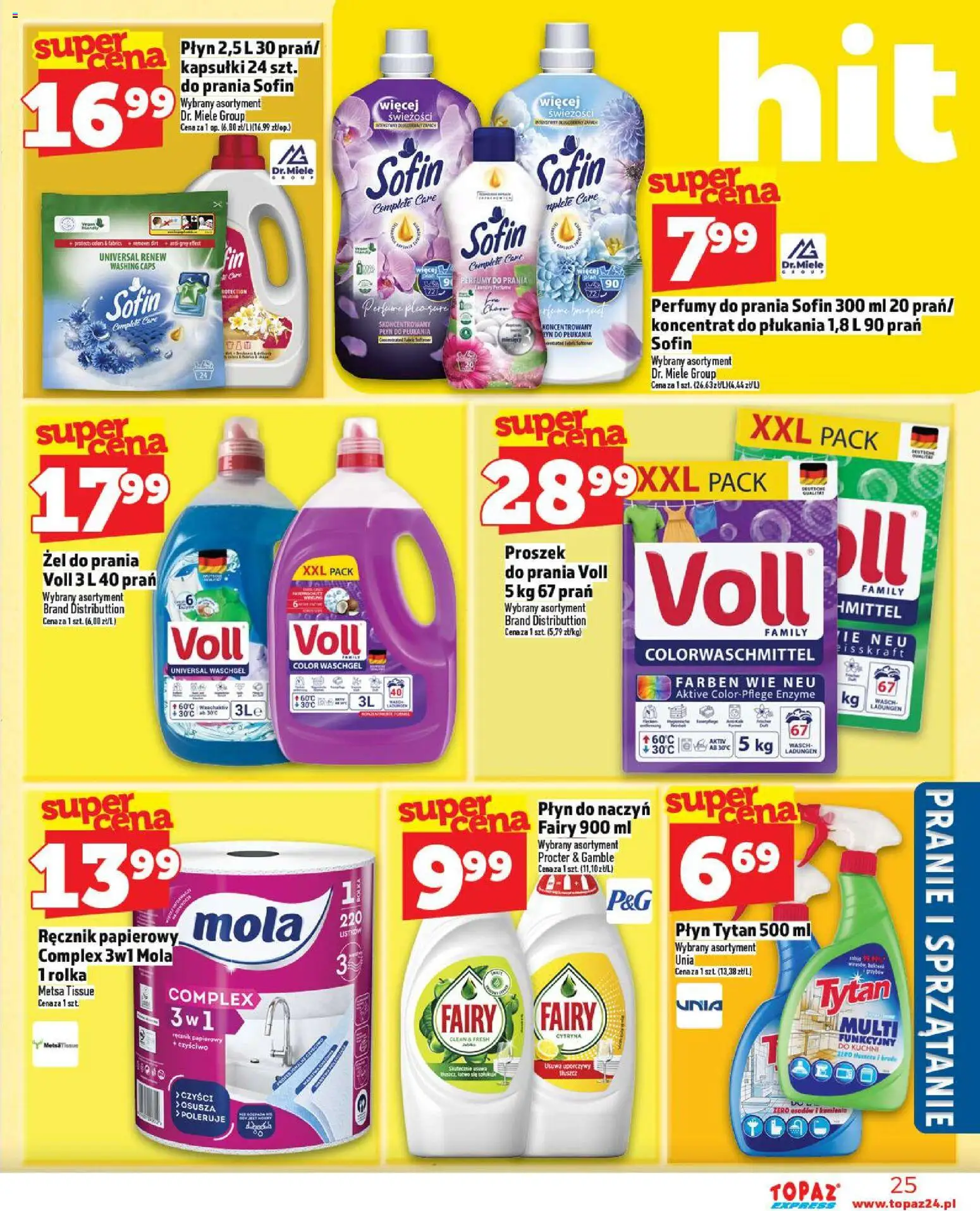 Topaz Gazetka - Express od 30.10.2025 | Strona: 25 | Produkty: Cytryna, Perfumy, Fairy, Proszek do prania