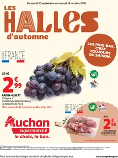 Auchan - Prévisualisation de Auchan - Les Halles d'automne dans votre super valide à partir de 30.09.2025