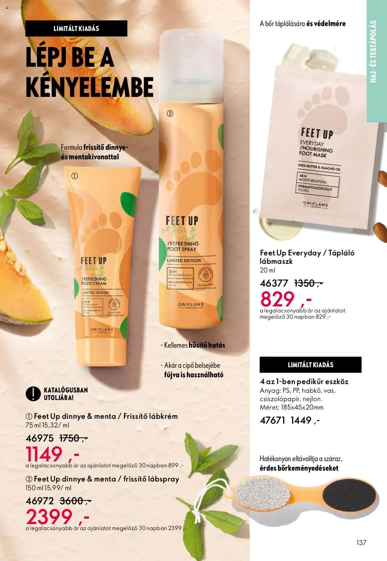 Oriflame akciós ujság - amely érvényes a következő dátumtól: 01.10.2025 | Oldal: 137 | Termékek: Dinnye, Bor
