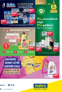 Makro leták - Pro milovníky jídla od 10.09.2025 | Strana: 33 | Produkty: Finish, Prací prostředek, Vanish oxi action, Kapsle do myčky