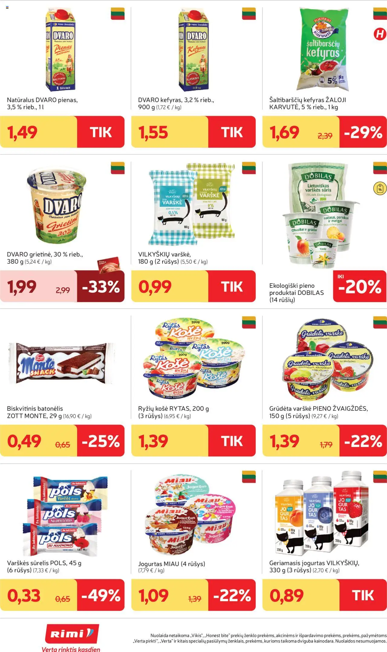 Rimi leidinys│galioja nuo 19.08.2025 | Puslapis: 18 | Prekių: Košė, Sūrelis, Pienas, Jogurtas