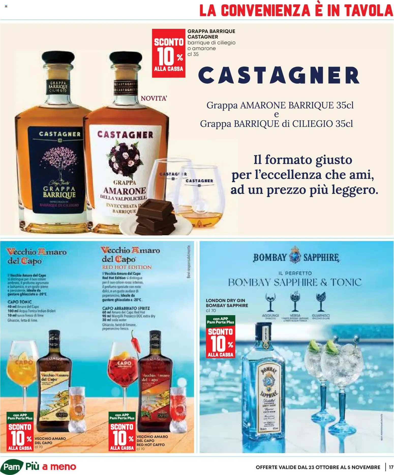 Volantino Panorama del 23.10.2025 | Pagina: 17 | Prodotti: Prosecco, Peperoncino, Grappa, Profumo
