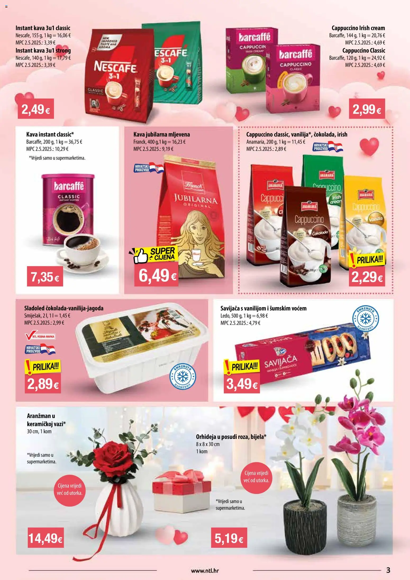 NTL katalog | vrijedi od 11.02.2026 | Stranica: 3 | Proizvodi: Kava instant, Orhideja, Nescafe, Cappuccino