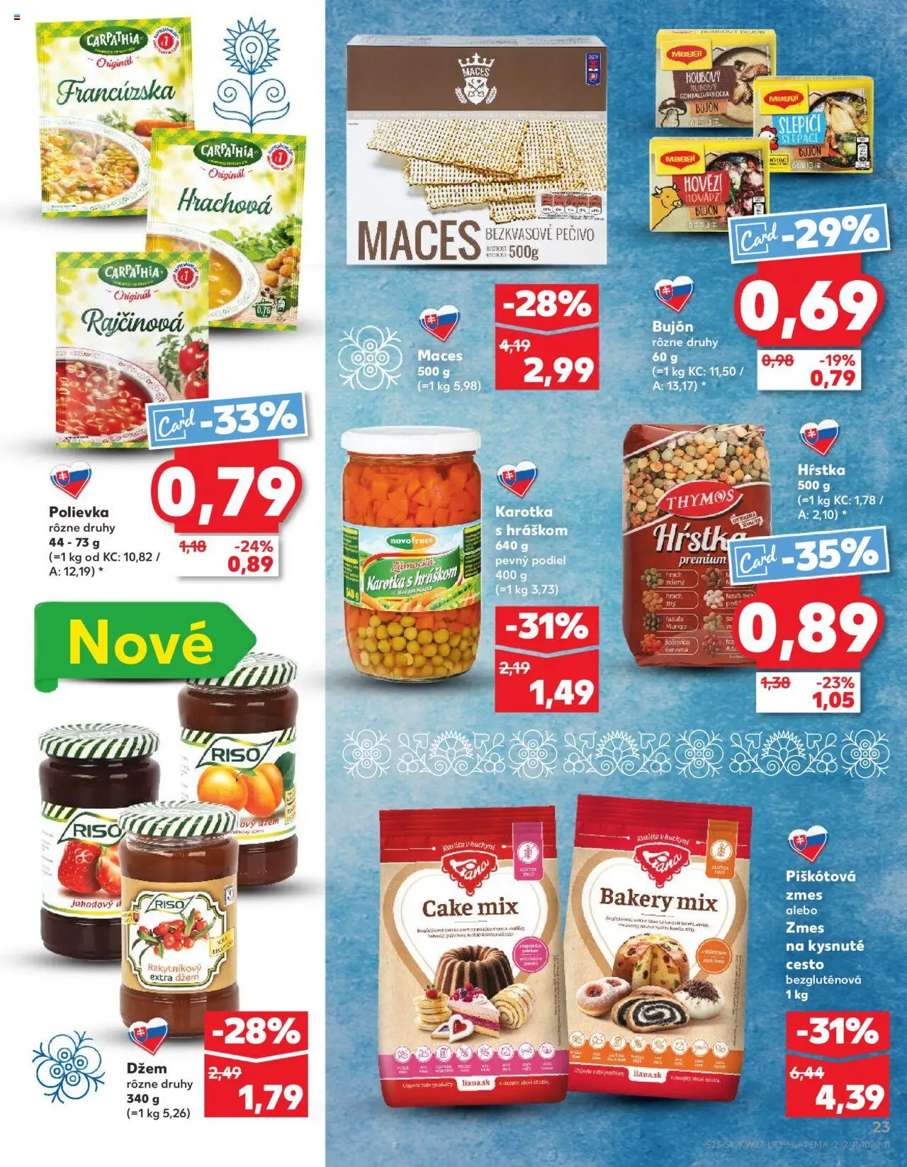 Nové Kaufland akcie – leták je platný od 03.07.2025 | Strana: 23 | Produkty: Bujón, Hrach