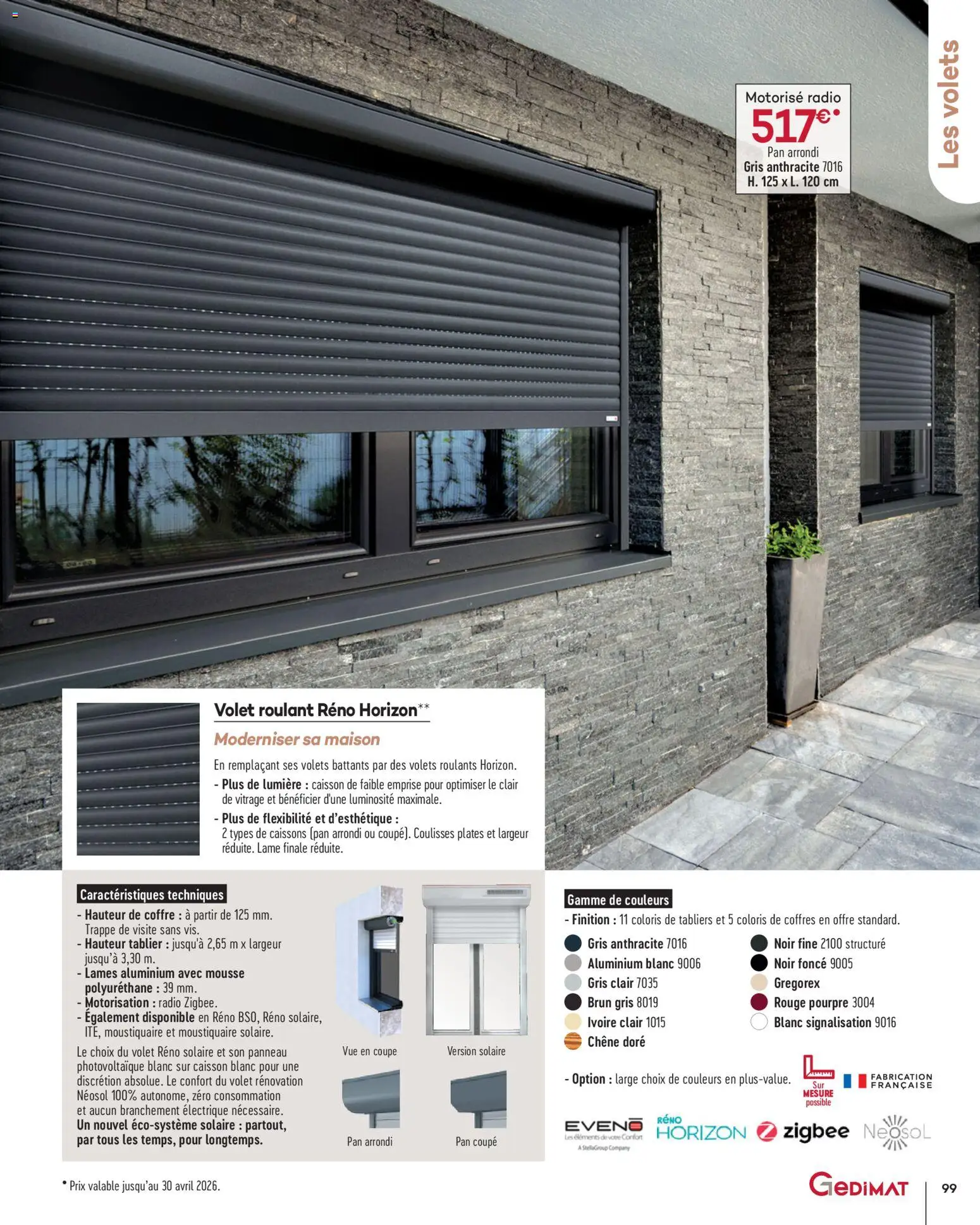 {H1} | Page: 99 | Produits: Radio, Tablier, Mousse, Moustiquaire