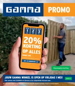 GAMMA folder - Voorbeeld van een folder van GAMMA, geldig van 22.04.2026