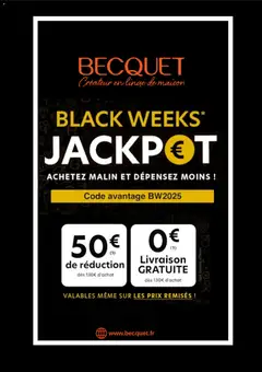 Becquet - Prévisualisation de Becquet Black Friday valide à partir de 04.11.2025