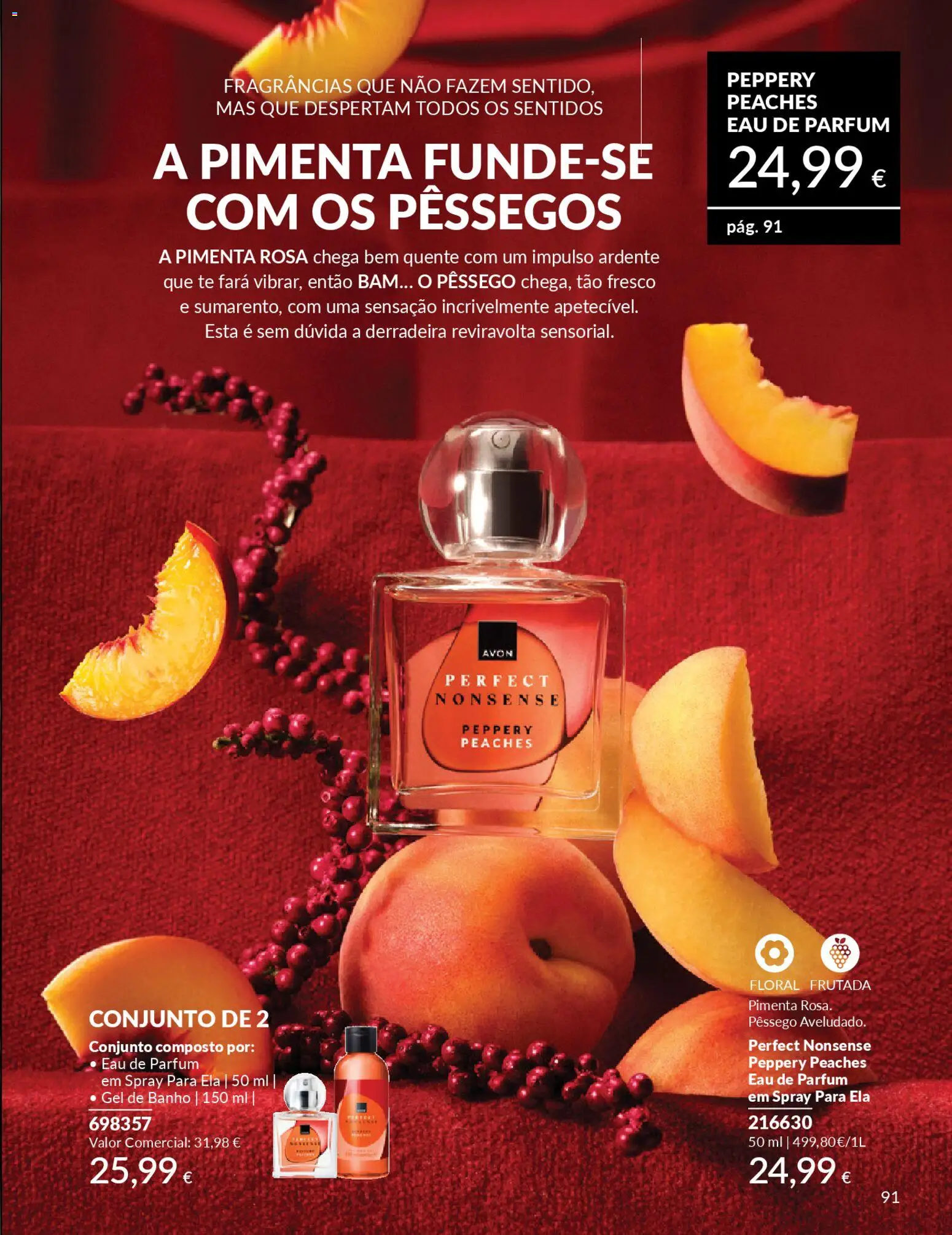 Catálogo Avon Campanha 2 │ válido de 01.02.2026 | Página: 97 | Produtos: Pêssegos, Pimenta, Gel de banho, Banho
