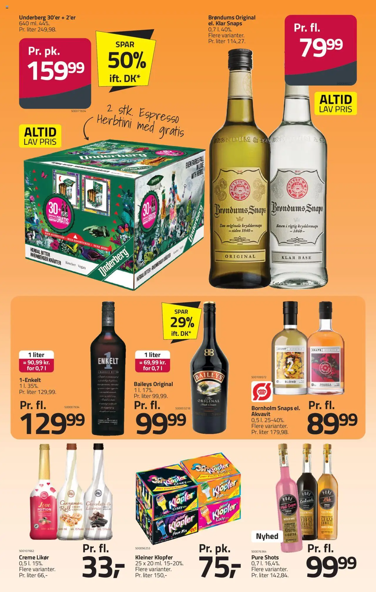 Fleggaard tilbudsavis – gyldig fra 22.10.2025 | Side: 16 | Produkter: Amendoins, Creme, Vodka, Lakrids