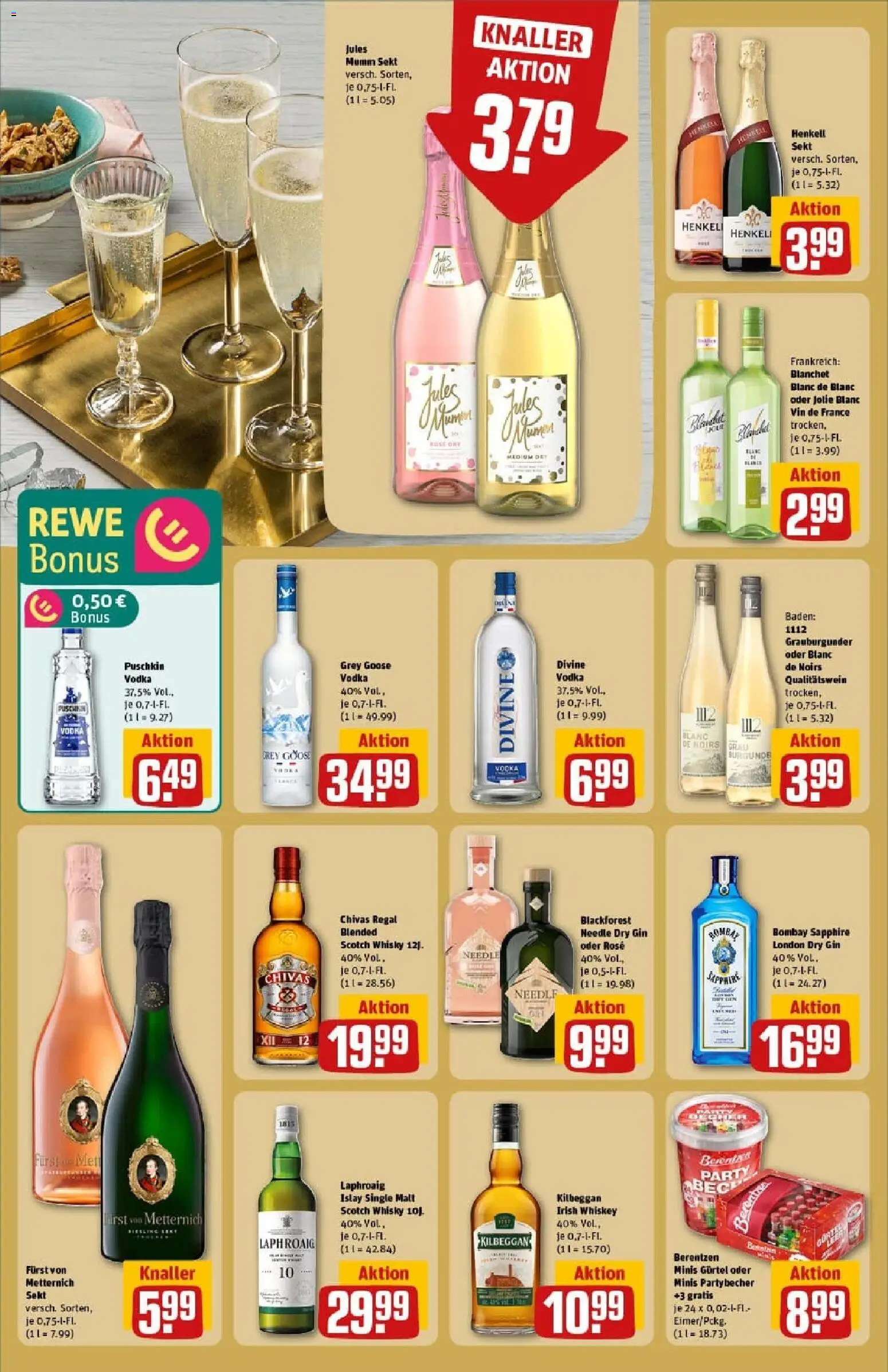 Rewe prospekt Erkelenz	 – gültig ab 26.10.2025 | Seite: 22 | Produkte: Mumm sekt, Furst von metternich, Sekt, Berentzen