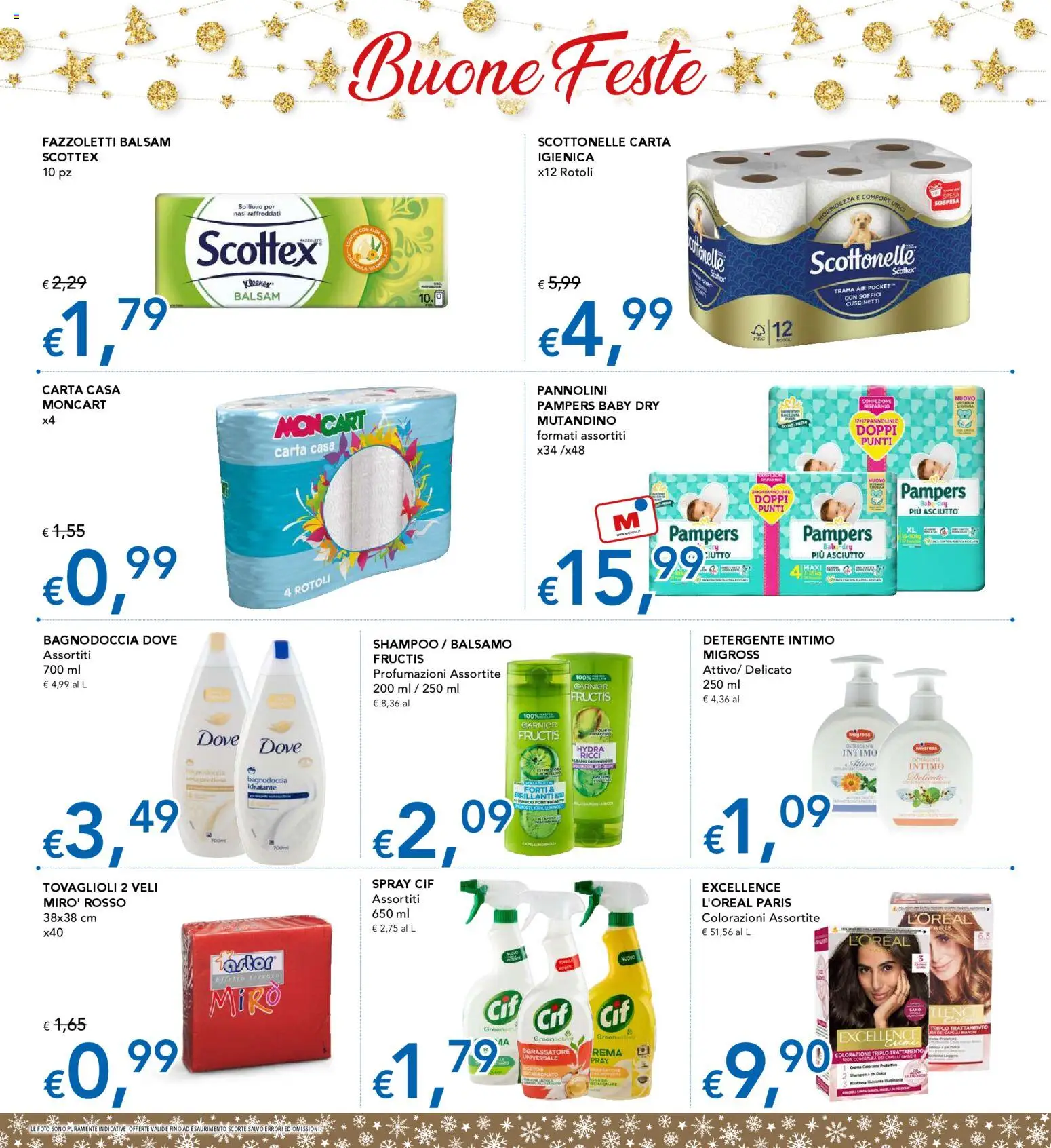 Volantino Migross del 18.12.2025 | Pagina: 18 | Prodotti: Fazzoletti, Intimo, Sgrassatore, Pampers