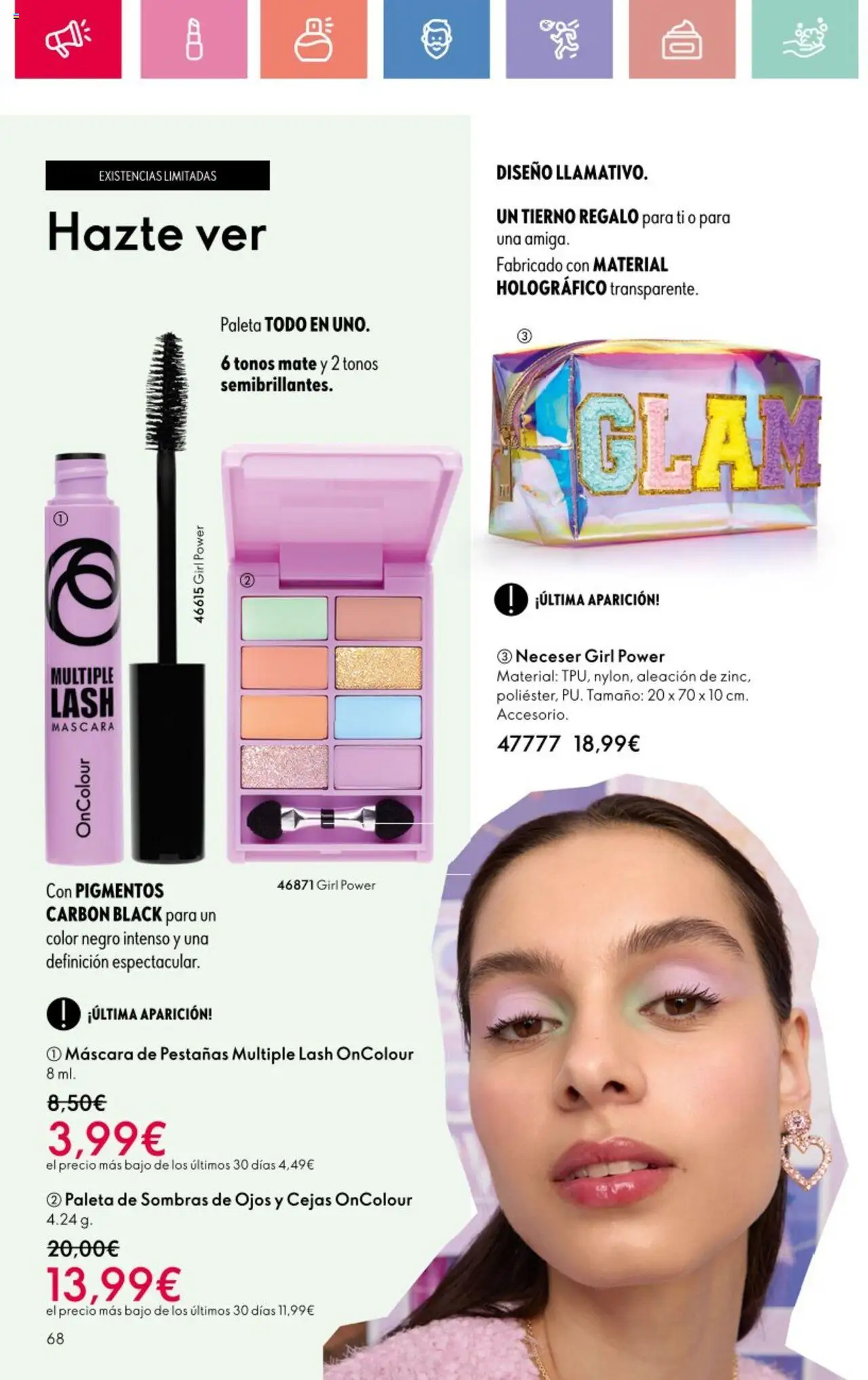Oriflame - Catálogo Campaña 12 │ válido desde el 24.08.2025 | Página: 68 | Productos: Máscara, Máscara de pestañas, Neceser