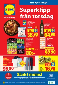 Lidl erbjudanden - Förhandsvisning av reklamblad från butik Lidl aktuell från 13.04.2026 | Sida: 29 | Produkter: Zingo, Pepsi, Olivolja, Jeans