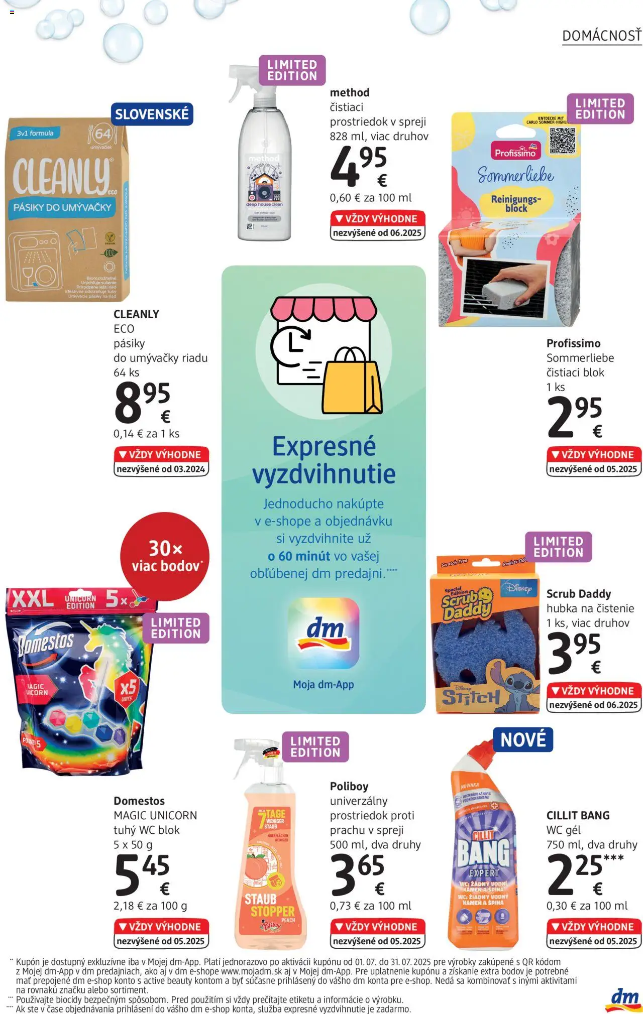 dm drogerie Journal Júl 2025 │ platný od 01.07.2025 | Strana: 29 | Produkty: Wc, Hubka, Wc blok, Domestos