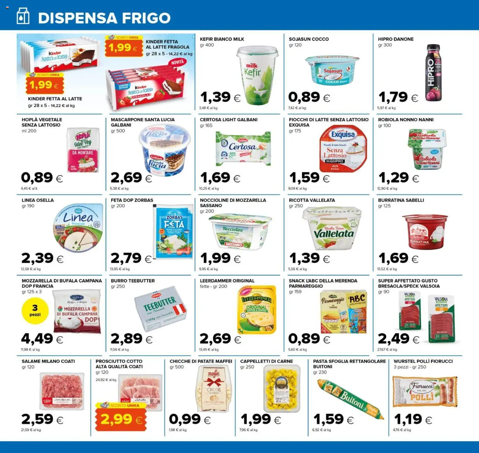 Volantino Tigre del 23.10.2025 | Pagina: 12 | Prodotti: Salame, Patate, Prosciutto, Robiola