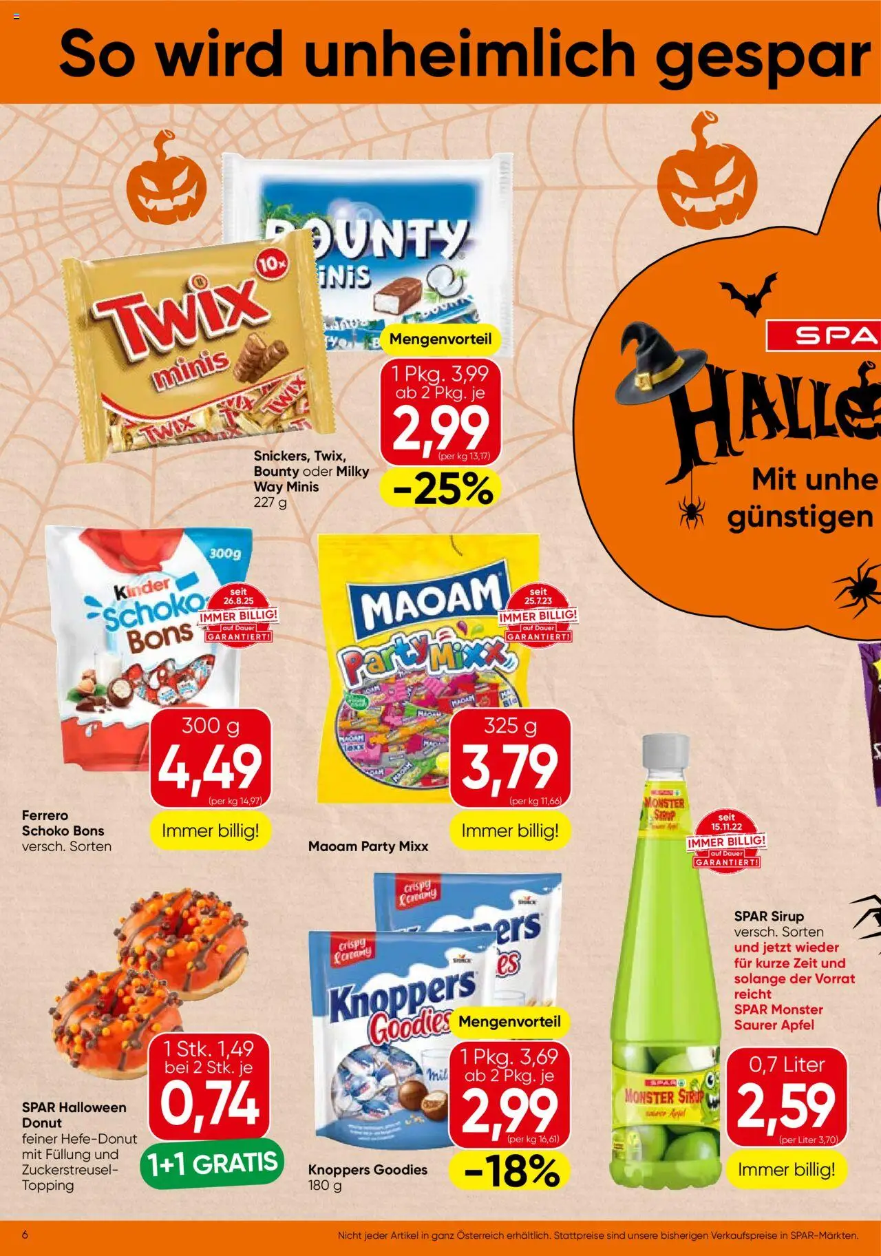 Spar Flugblatt - Wien gültig ab 16.10.2025 | Seite: 6 | Produkte: Äpfel