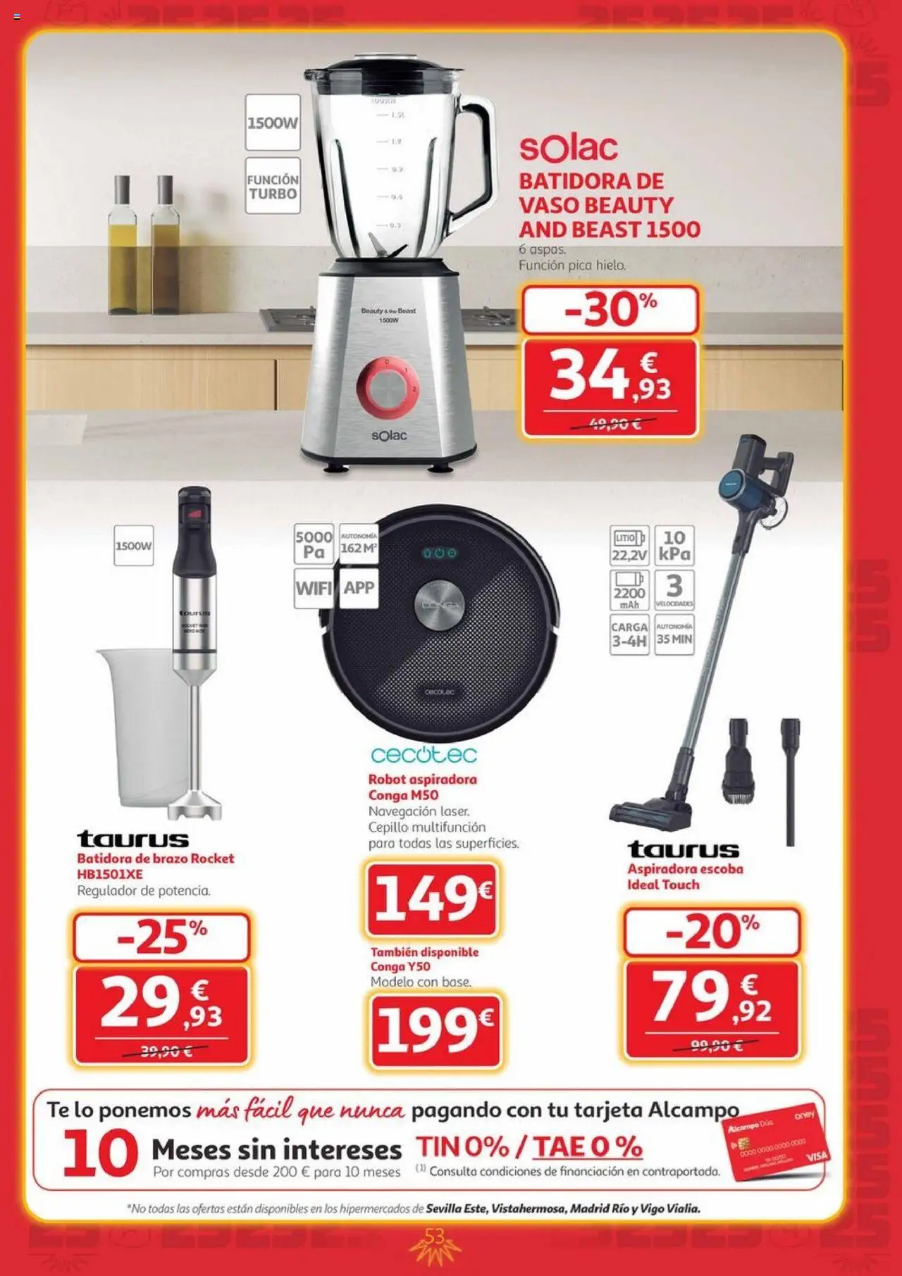 Alcampo - Canarias │ válido desde el 09.10.2025 | Página: 53 | Productos: Cepillo, Escoba, Aspiradora, Navegación