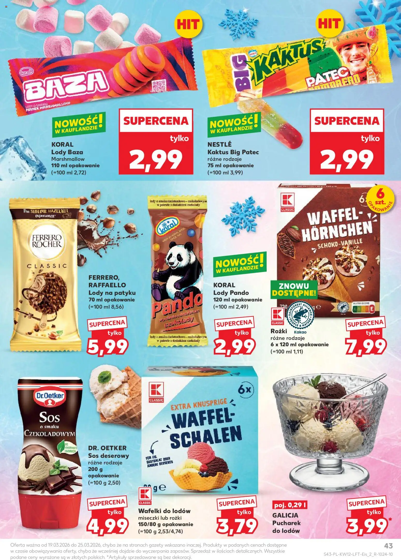 Kaufland Polsko leták od 19.03.2026 | Strana: 43 | Produkty: Marshmallow, Kakao