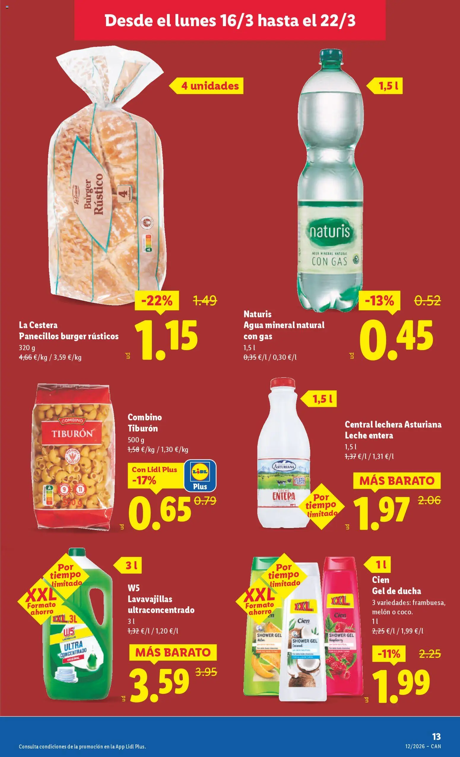 Lidl folleto │ válido desde el 16.03.2026 | Página: 21 | Productos: Φορτιστής, Gel de ducha, Agua mineral, Ducha