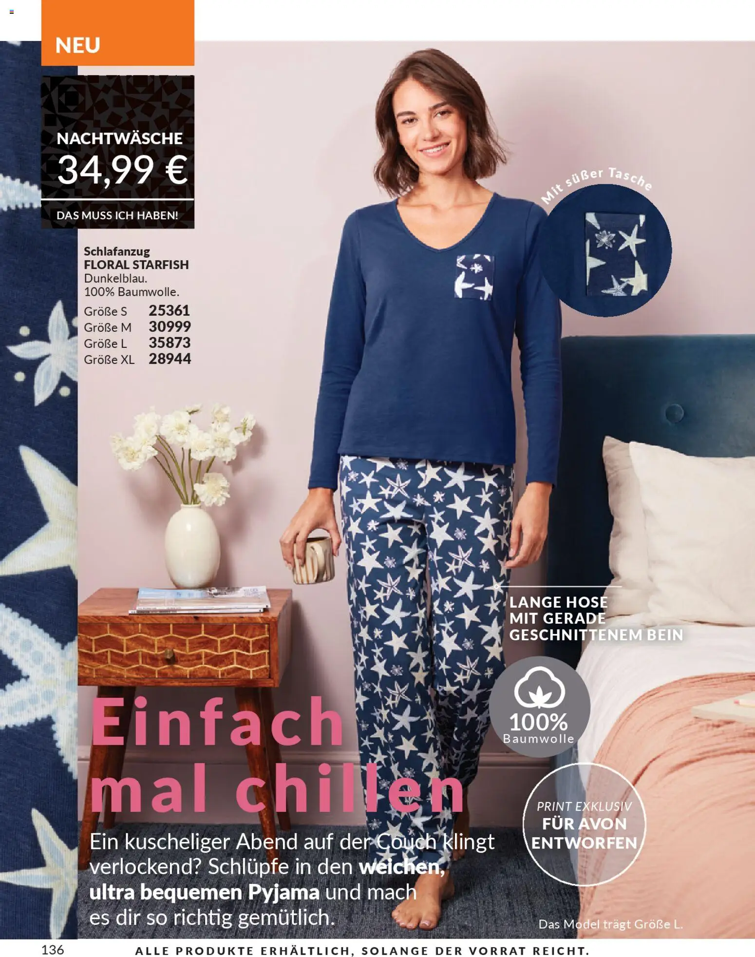 AVON Katalog Januar 2026 – gültig ab 01.01.2026 | Seite: 138 | Produkte: Tasche, Couch, Hose, Pyjama
