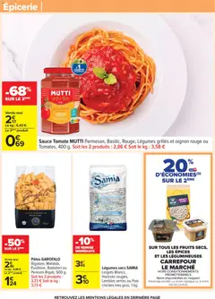 Carrefour - Prévisualisation de Carrefour catalogue semaine 45 valide à partir de 04.11.2025 | Page: 41 | Produits: Sauce tomate Mutti, Oignon, Pois, Pâtes