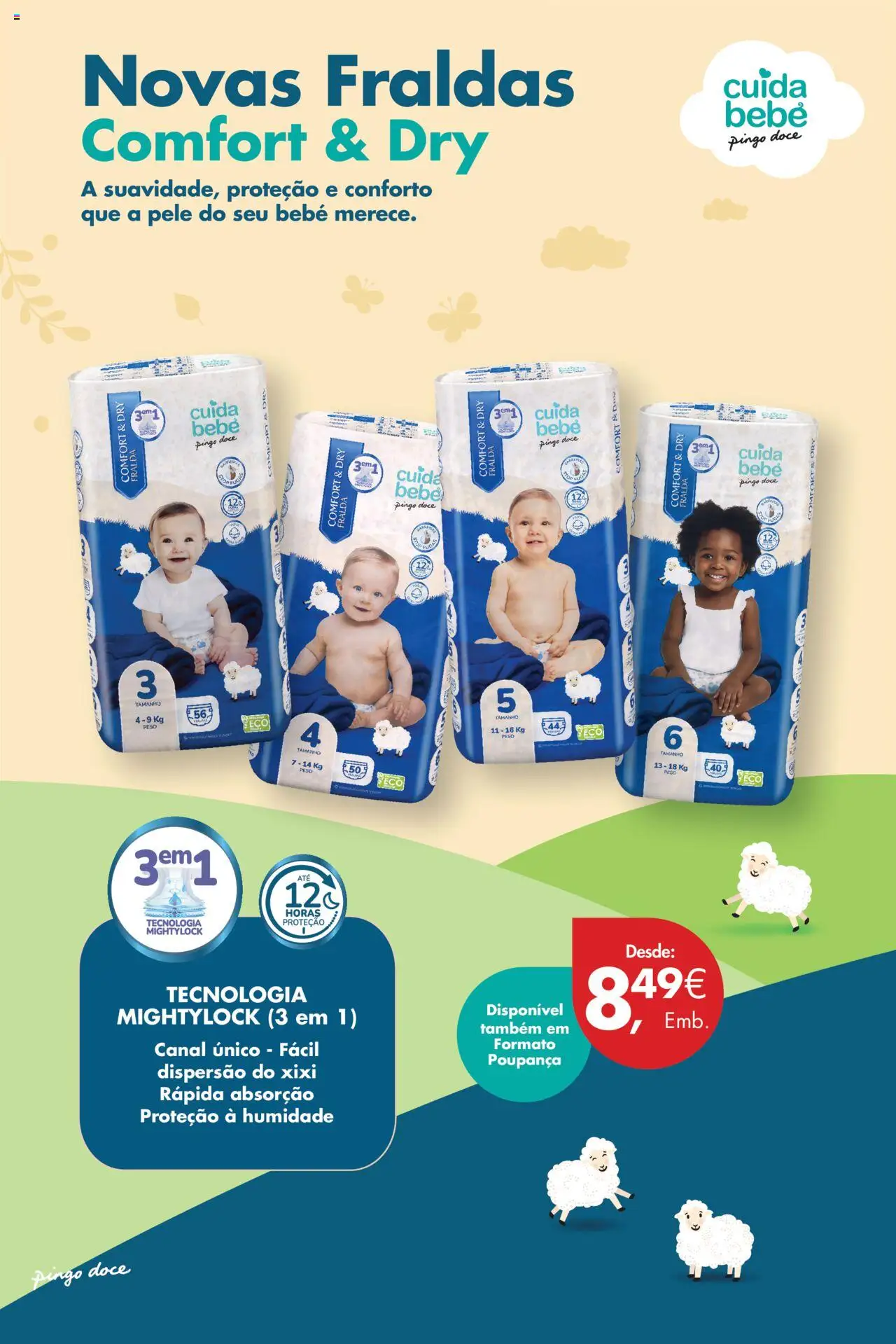 Pingo Doce Poupe Este Fim de Semana │ válido de 10.10.2025 | Página: 24 | Produtos: Fraldas