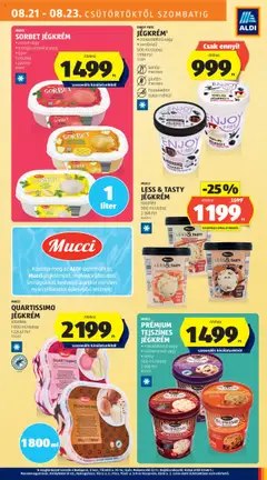 Aldi akciós ujság - amely érvényes a következő dátumtól: 21.08.2025 | Oldal: 19