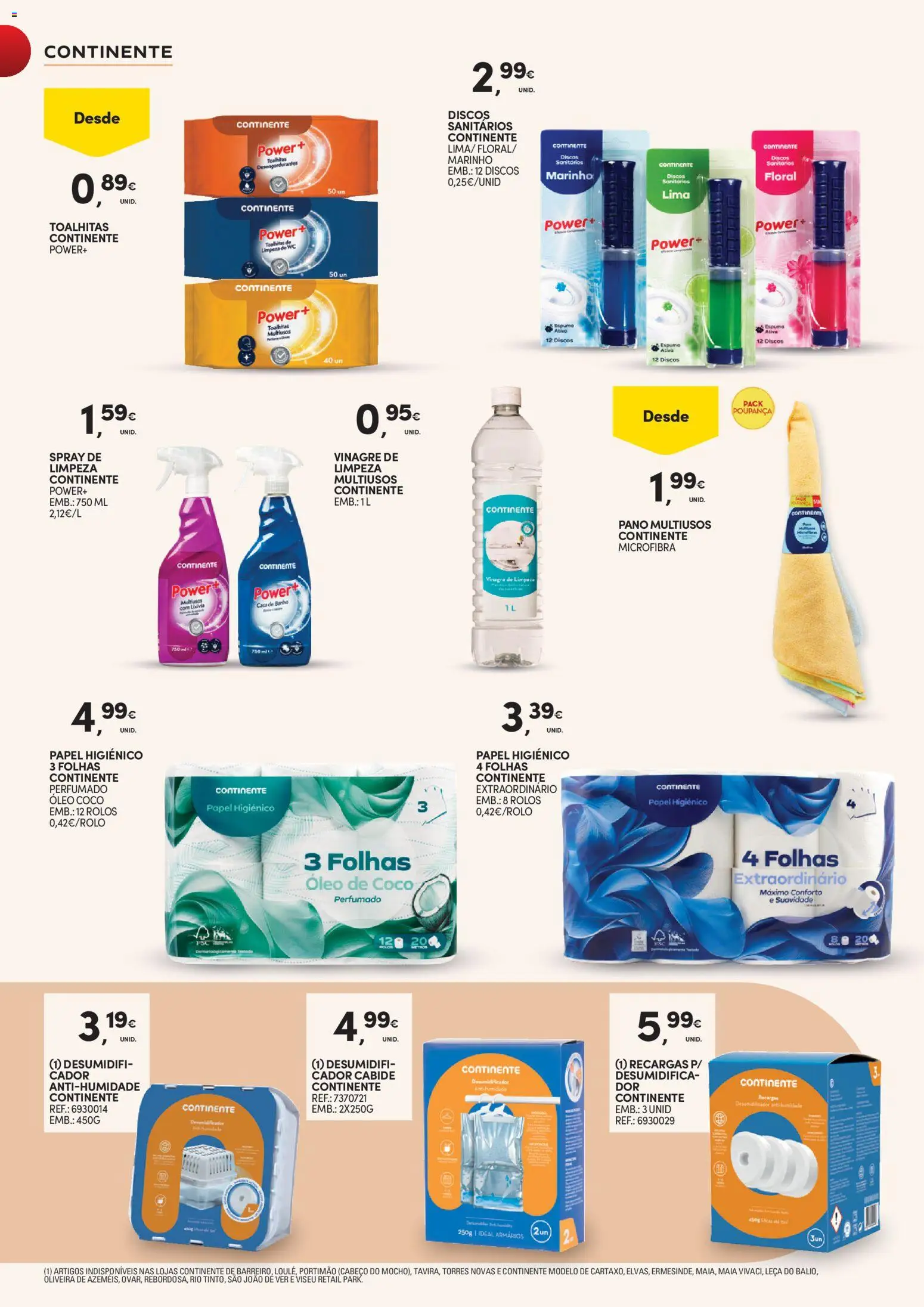 Continente - Marcas  │ válido de 07.04.2026 | Página: 36 | Produtos: Vinagre, Casa de banho, Banho, Desumidificador