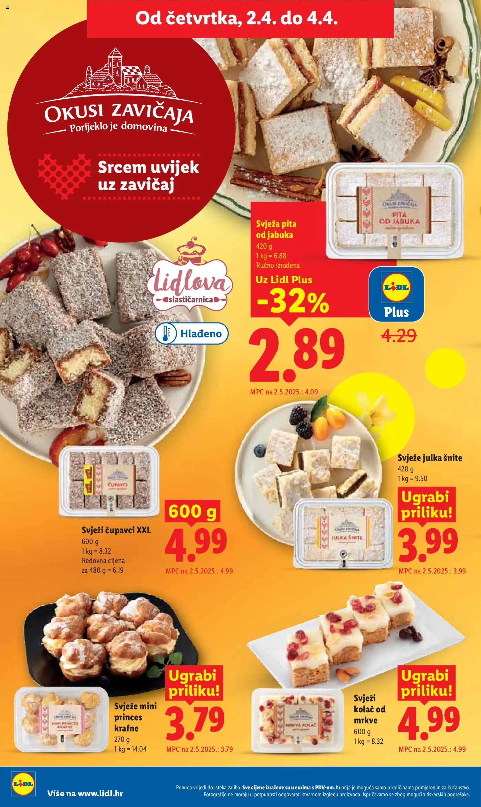 Lidl katalog | vrijedi od 30.03.2026 | Stranica: 62 | Proizvodi: Pita, Krafne, Jabuka