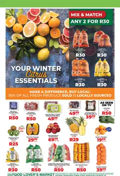 Food Lover's Market KwaZulu-Natal - Weekly Specials │ valid from 24.07.2025 | Page: 3 | Products: Oranges, Bananas, Avocados, Lemon