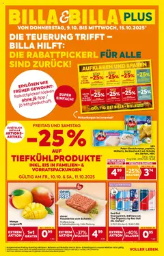 Billa Flugblatt ab 09.10.2025 gültig