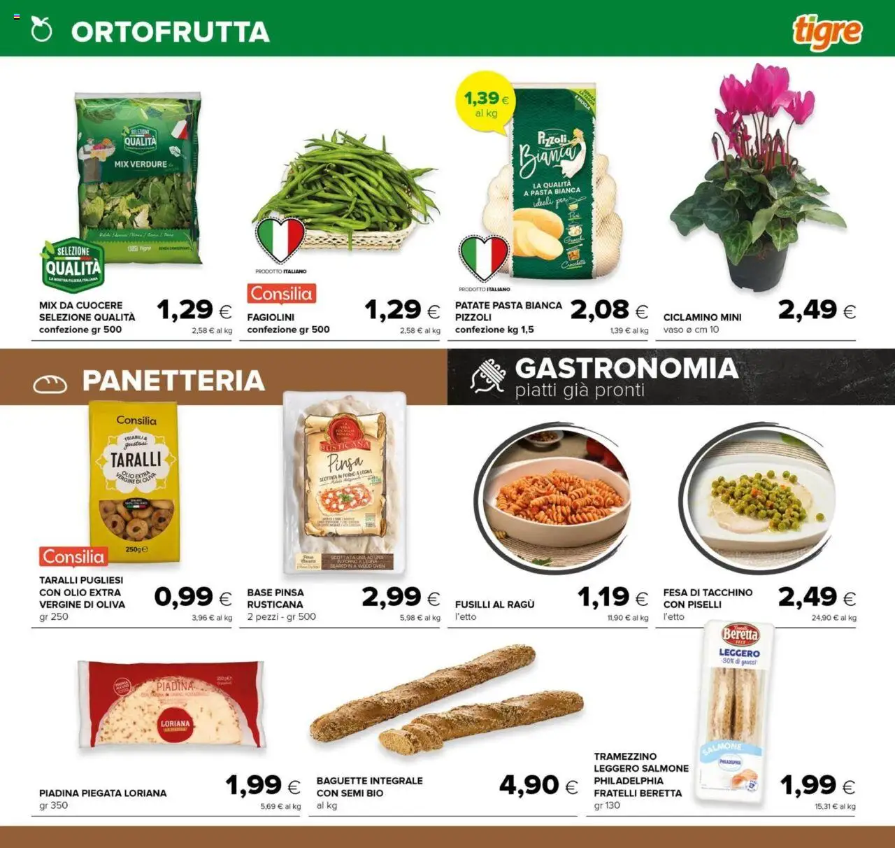 Volantino Tigre del 13.09.2025 | Pagina: 5 | Prodotti: Salmone, Tacchino, Ragú, Piadina