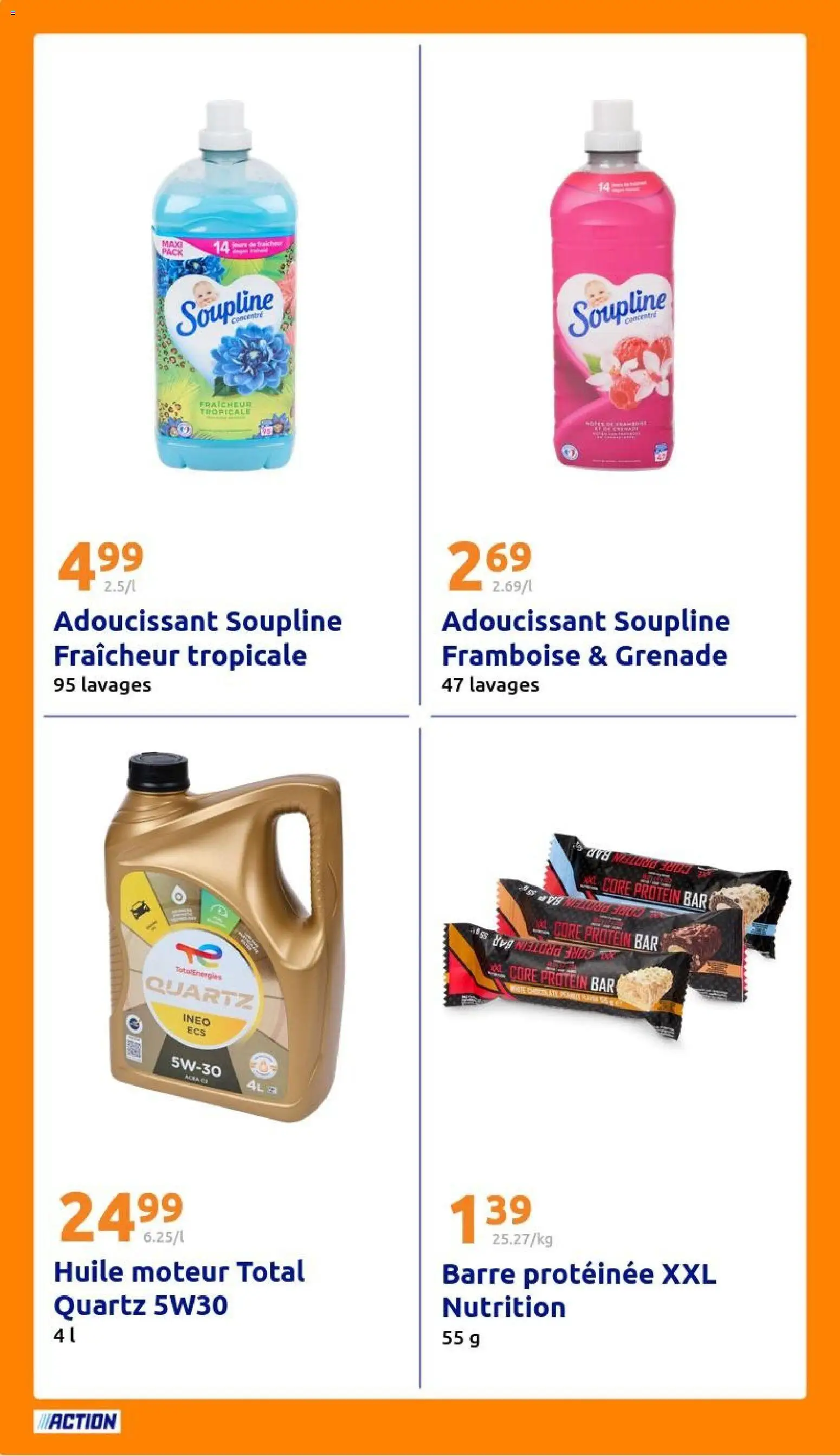 {H1} | Page: 20 | Produits: Framboise, Huile moteur, Adoucissant, Huile