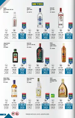 Metro katalog - važi od 01.08.2025 | Strana: 24 | Proizvode: Liker, Rakija, Vodka, Šljiva