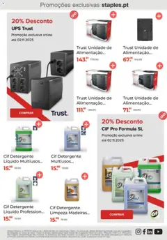 Pré-visualização Staples folheto válido de 01.10.2025 | Página: 4 | Produtos: Detergente, Madeiras
