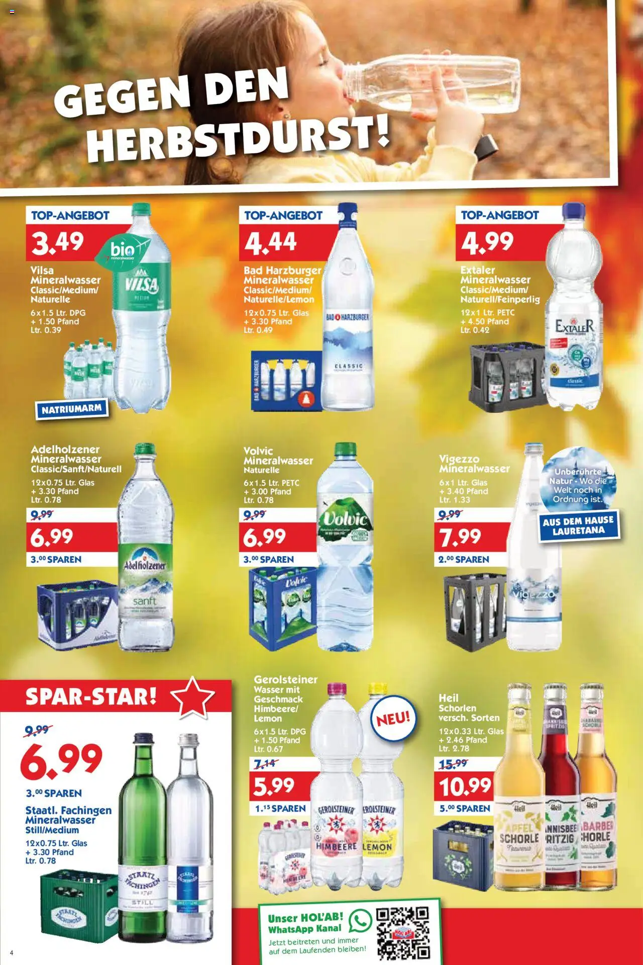 HOL’AB! Prospekt 	 – gültig ab 06.10.2025 | Seite: 4 | Produkte: Adelholzener, Äpfel, Himbeere, Gerolsteiner