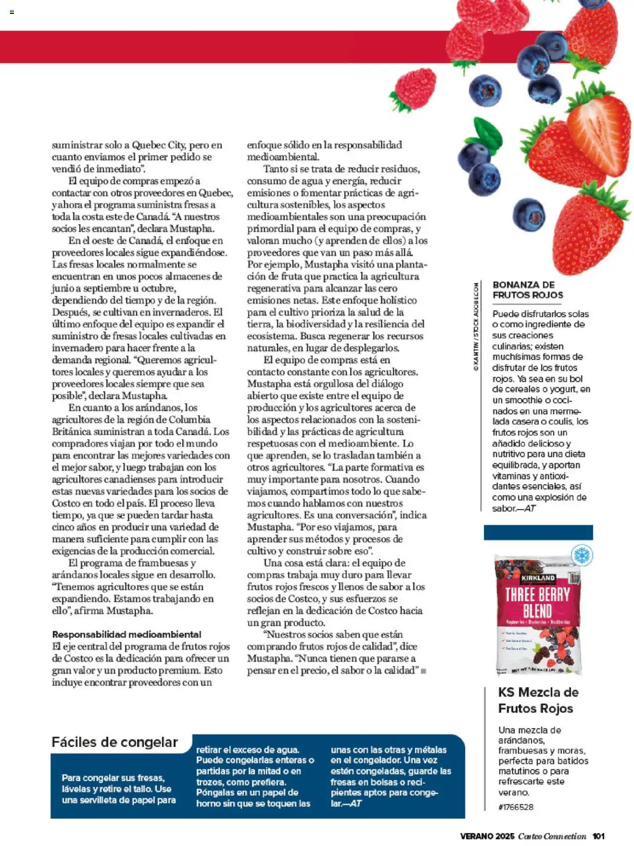 Costco catálogo │ válido desde el 03.07.2025 | Página: 101 | Productos: Fresas, Cereales, Horno