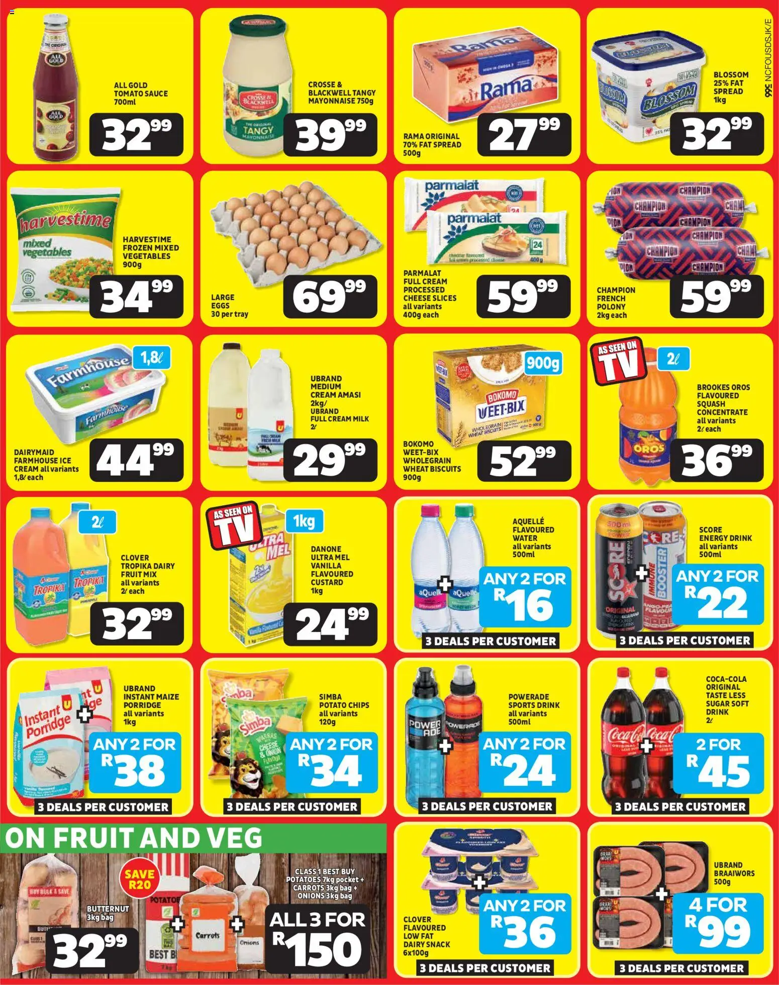 New Usave catalogue – valid from 23.03.2026 | Page: 3 | Products: Bag, Carrots, Mayonnaise, Sauce