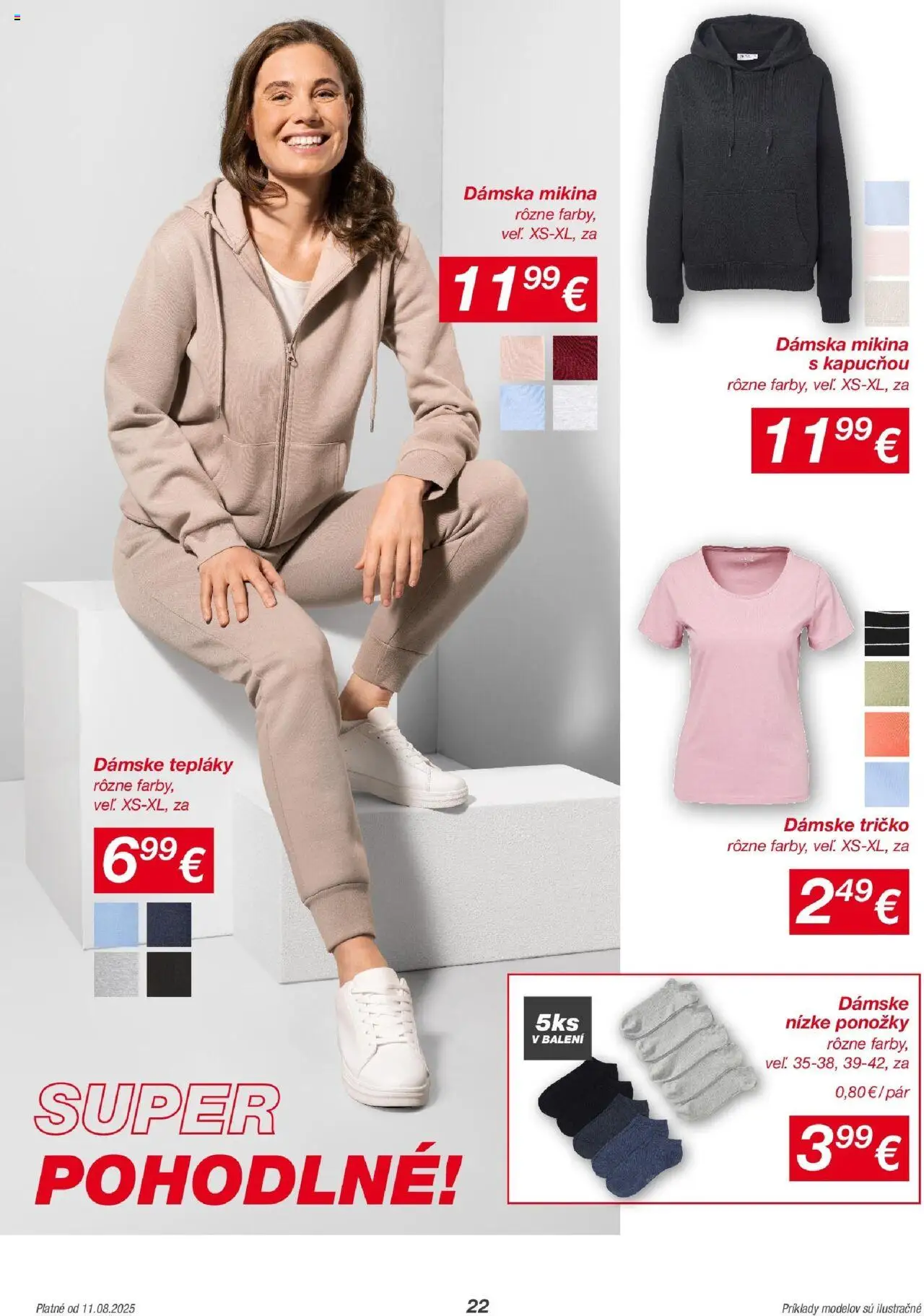 Kik leták │ platný od 11.08.2025 | Strana: 22 | Produkty: Tričko, Mikina, Ponožky