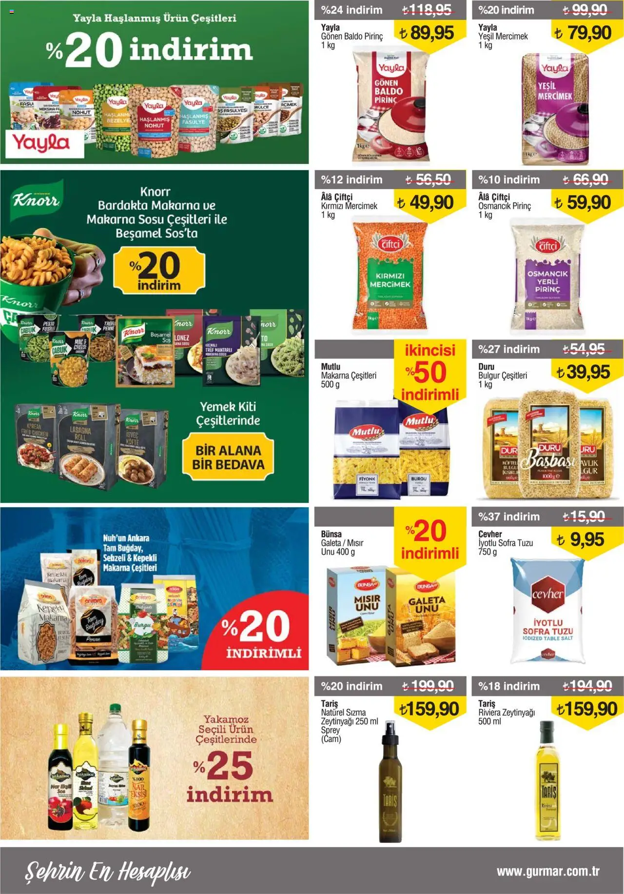 Gürmar Katalog - 16.06.2025 tarihinden itibaren geçerlidir | Sayfa: 6 | Ürünler: Fasulye, Makarna sosu, Makarna, Bezelye