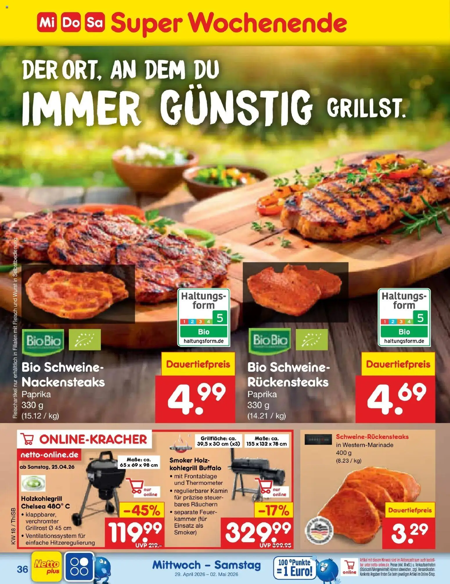 Netto Marken-Discount Prospekt Pirna	 – gültig ab 27.04.2026 | Seite: 54 | Produkte: Thermometer, Kamin, Wurst, Fleisch