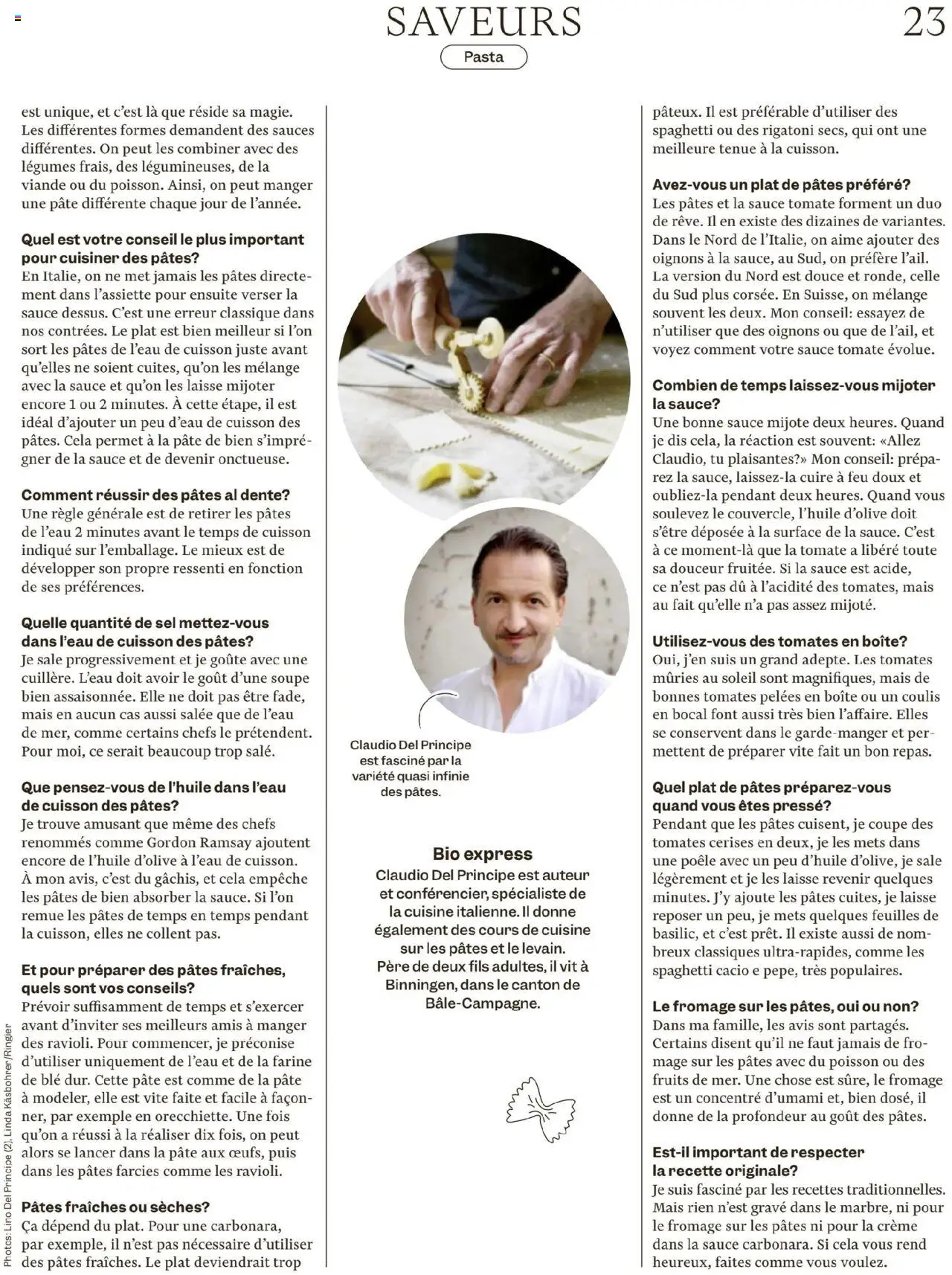 Migros - Magazin FR ab 05.08.2025 | Seite: 23 | Produkte: Pasta, Presse, Creme