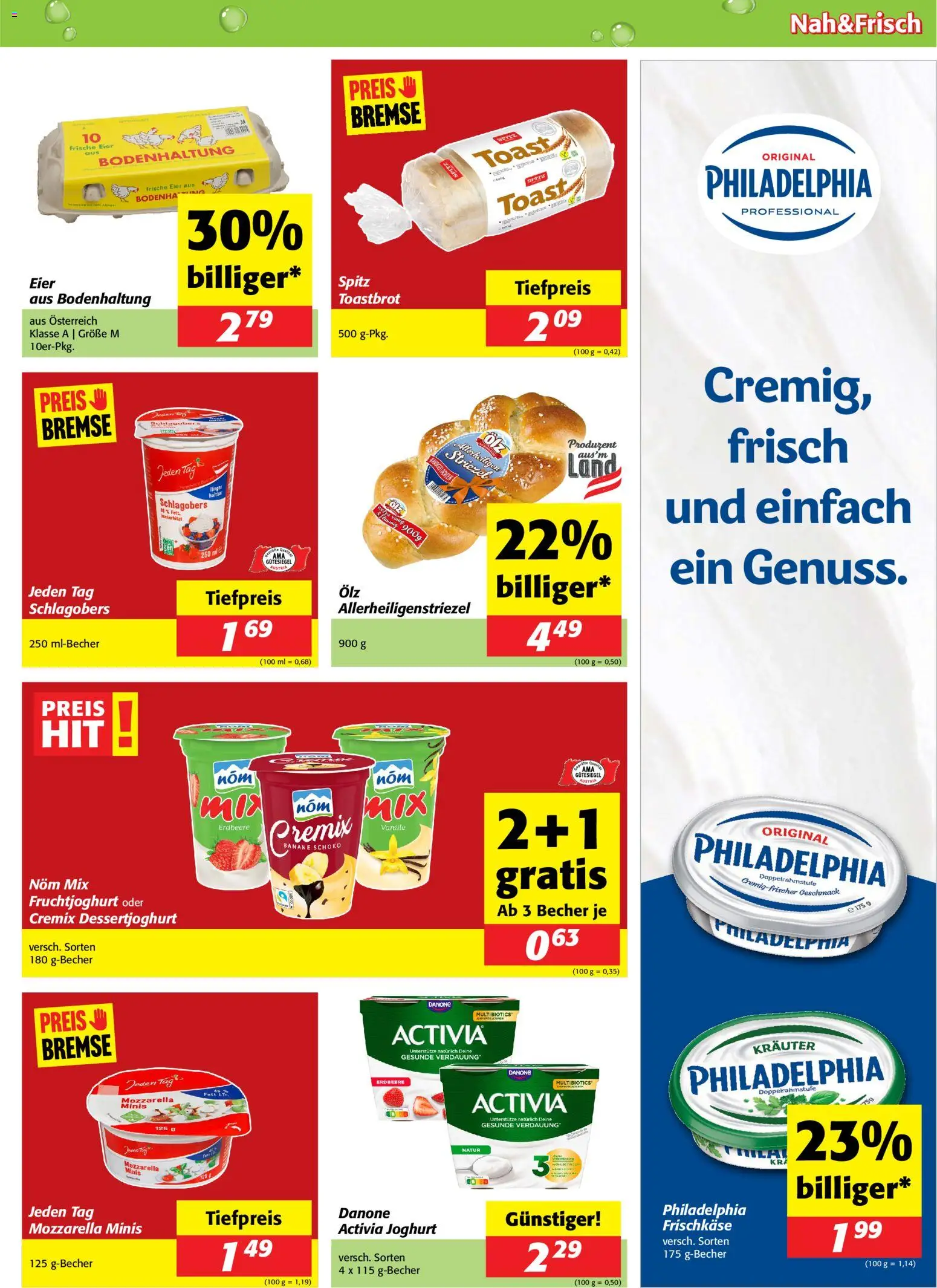 Nah und Frisch Flugblatt gültig ab 29.10.2025 | Seite: 3 | Produkte: Joghurt, Eier