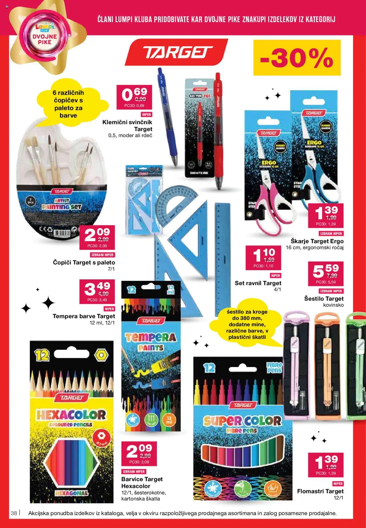 Mercator katalog │ velja od 21.08.2025 | Stran: 40 | Izdelki: Barvice, Skatla, Svinčnik