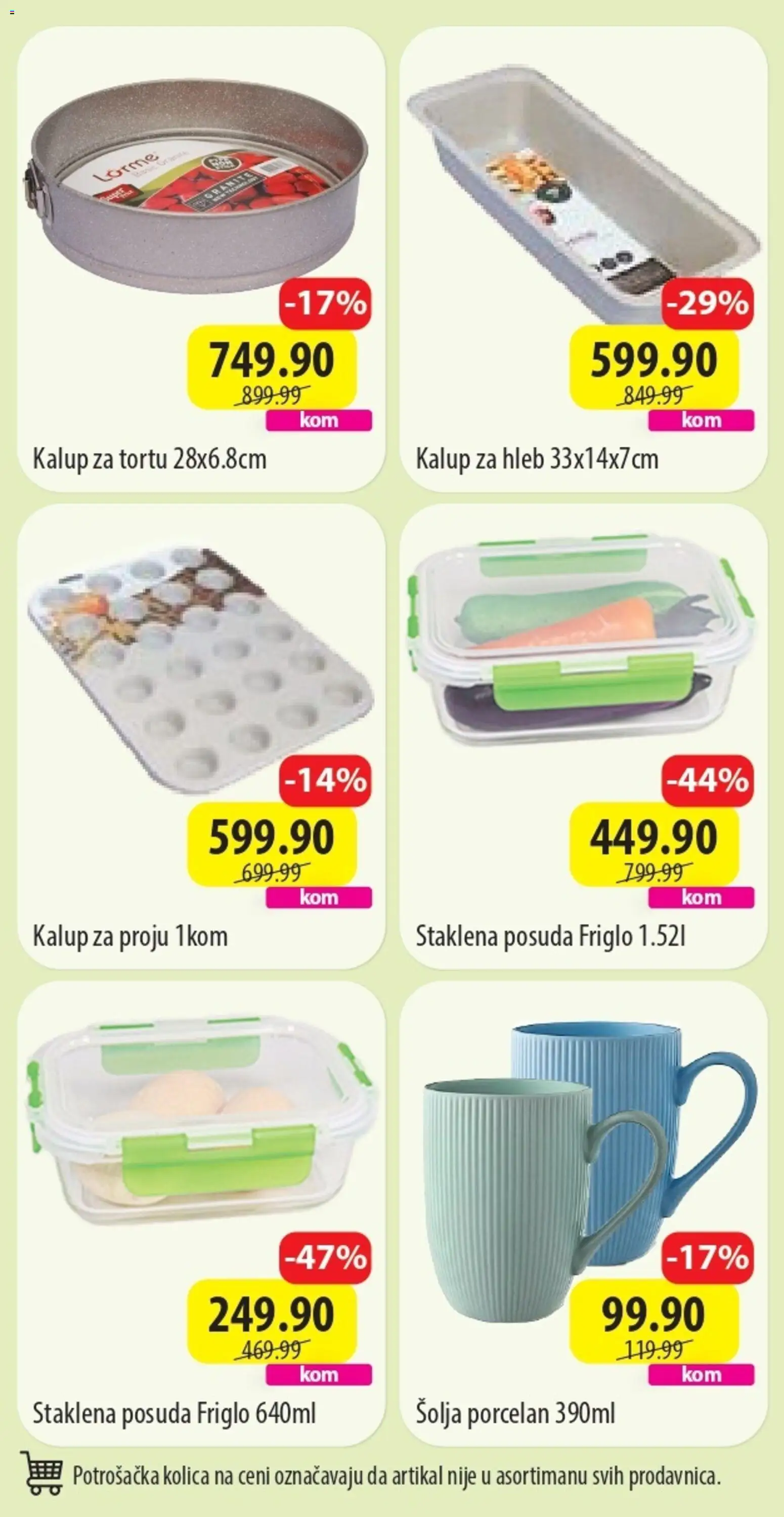 Senta Promet katalog - važi od 20.04.2026 | Strana: 4 | Proizvode: Kolica, Šolja, Hleb