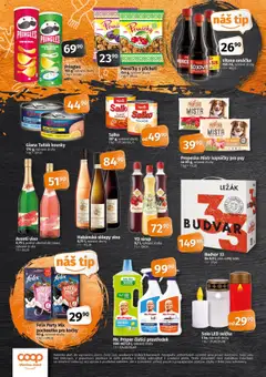 Náhled letáku Coop leták - Tip Extra od 15.10.2025 | Strana: 4 | Produkty: Budvar, Koření, Yo sirup, LED