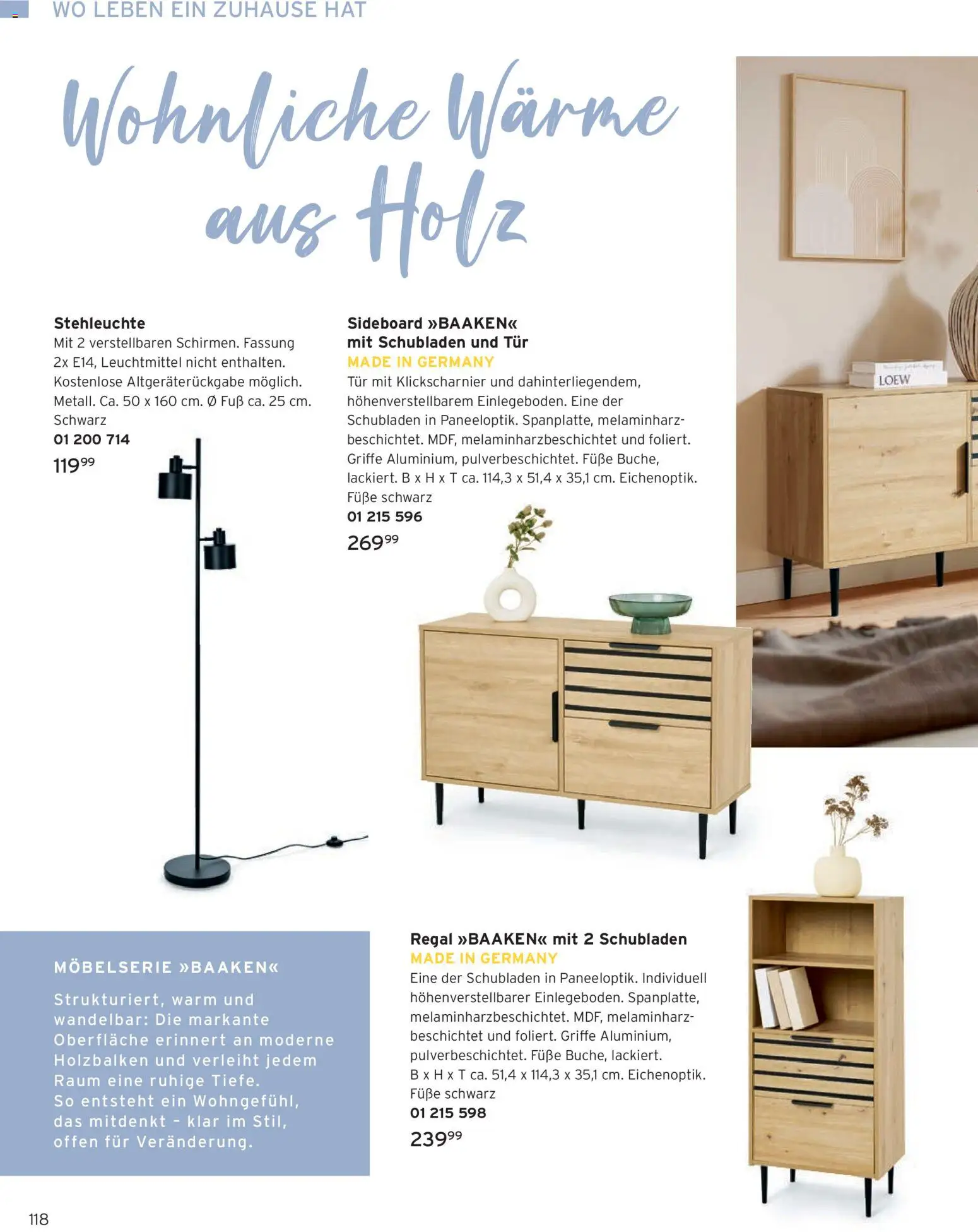 Angebote Tchibo – gültig ab 01.02.2026 | Seite: 118 | Produkte: Sideboard, Regal, Tür